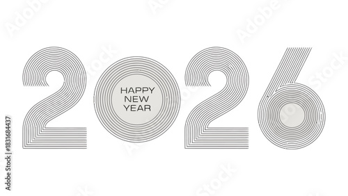 New Year's Eve 2026: The anticipation of the new year is here, represented by the fresh design of the numbers 2026. A hopeful and inspiring symbol of fresh beginnings.