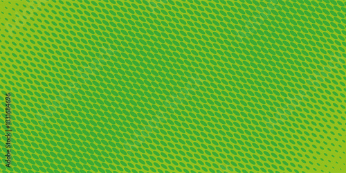 Abstract green and turquoise pop art background with halftone dots in retro comic style