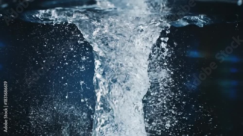 Wallpaper Mural Captivating Water Vortex A Dynamic Display of Liquid Motion and Fluid Dynamics Showcasing a Mesmerizing Whirlpool Effect Against a Dark Backdrop Ideal for Science Nature and Abstract Visuals. Torontodigital.ca