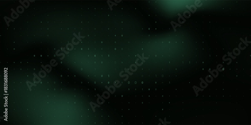 Vector digital code rain in a Matrix inspired futuristic style. High-tech backdrop with glowing binary characters. Binary Software Programming Code Background. Digital Data Technology Concept.