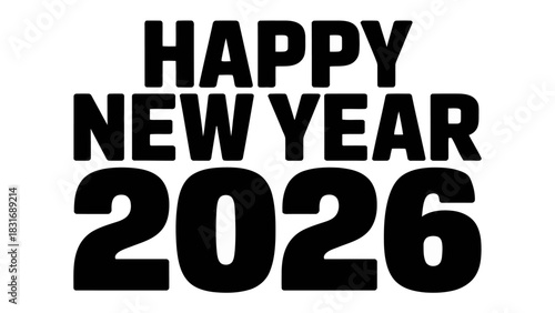 New Year Wishes 2026: A bold and modern design announces the arrival of 2026, offering a timeless message of celebration and hope for a fresh start.