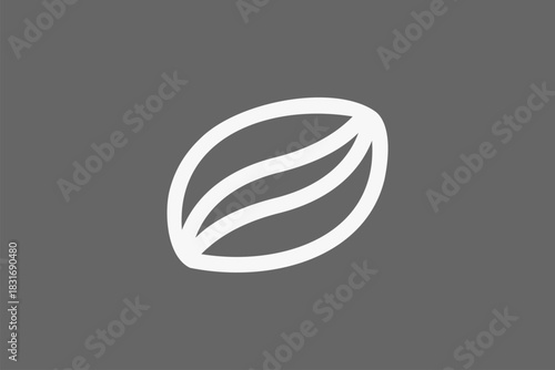 Line art minimalist coffee logo 