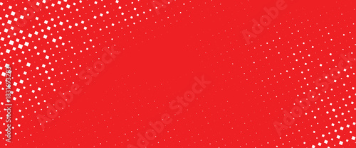 Grunge halftone gradient background. Faded grit noise texture. White and Red sand wallpaper. Retro pixelated backdrop. Anime or manga style comic overlay. Eps 10