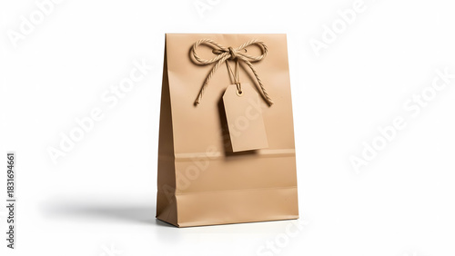 Premium Kraft Gift Bag with Twine Bow Detail