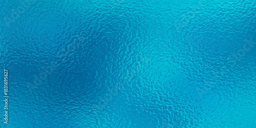 Blue Foil Texture Background with Glass Effect or sea blue glass texture