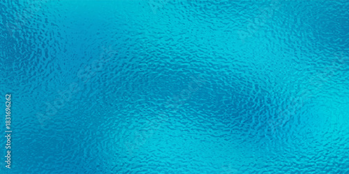 Blue Foil Texture Background with Glass Effect or sea blue glass texture