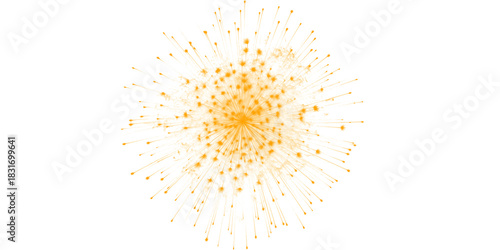 Golden firework texture, thin stroke lines. Isolated png illustration, transparent background. Design for overlay, montage, texture. Happy new year concept.	
