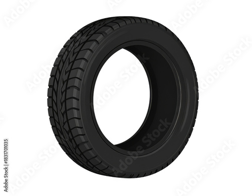 radial tire with an asymmetrical tread pattern, rendered as a dark graphic or vector image, isolated on a transparent background.