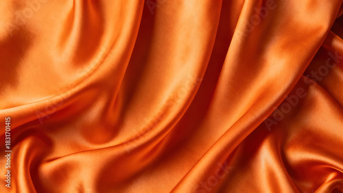 Orange Silk Wrinkle Texture Still Life Photography