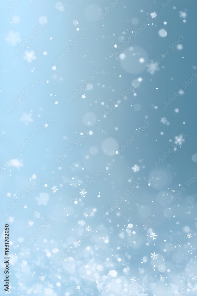 Fototapeta premium Soft Winter Snow Particle Background with Clean Gradient