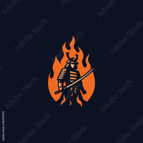 Samurai Burning Logo
