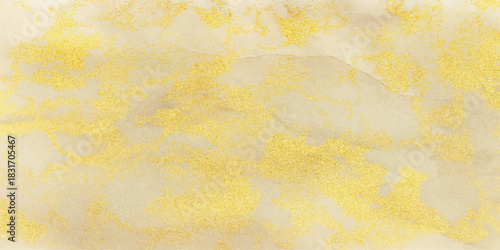 Vintage antique parchment paper texture with aged yellow wall grunge background surface