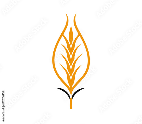 Agriculture wheat Logo. wheat Logo Template vector icon design. Template vector icon design