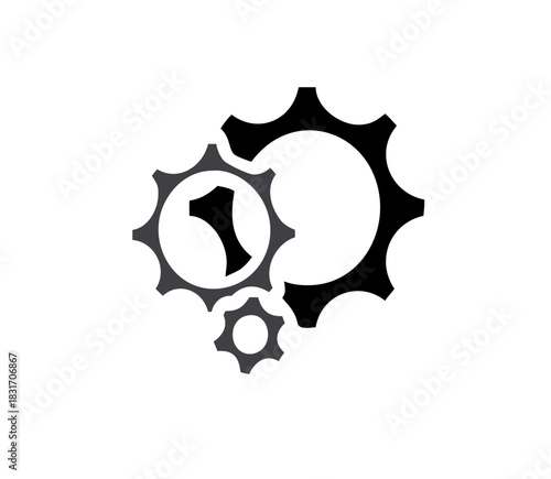 gear wheels vector image icons