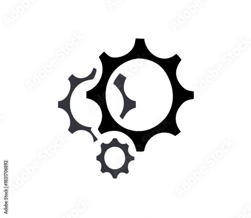 gear wheels vector image icons