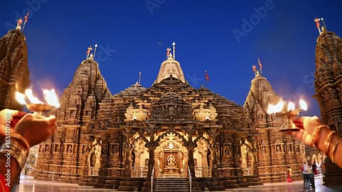 Divine celebration at ram mandir ayodhya a night of lights with diyas spiritual atmosphere cultural