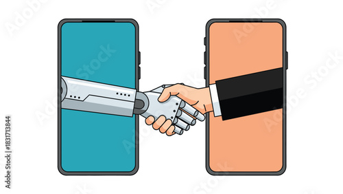 AI and Human Collaboration Handshake through Smartphones
