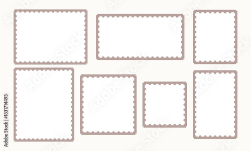 Vector set of geometric film frame