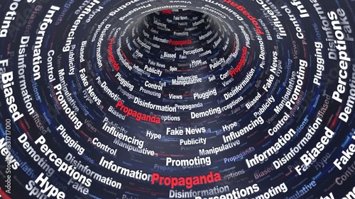 PROPAGANDA Keywords Animation on Tunnel Walls, Background, Loop
