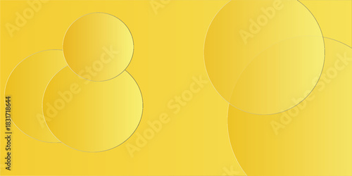 yellow bacground with smooth circle. eps 10