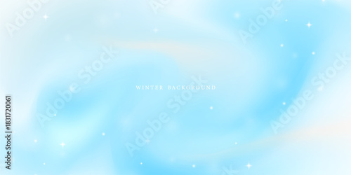 Beautiful winter background with snow. Vector illustration.