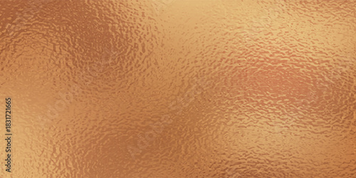 Copper foil, gold background with glass effect vector illustration for prints, cmyk color mode