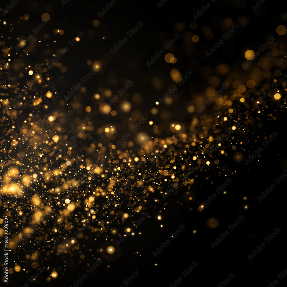 Fototapeta premium A radiant red bokeh background with sparkling glitter