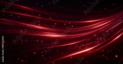 A radiant red bokeh background with sparkling glitter