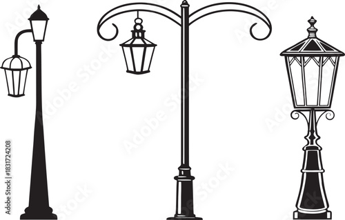 vintage street lamps