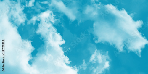 Bright colors, partial clouds. Clear blue sky and fluffy clouds in a peaceful atmosphere. the beauty of the blue sky and white clouds. beautiful clouds in the blue sky. Blue sky with clouds. 