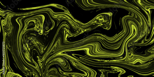 Abstract swirling pattern of luxurious gold and deep black, creating a mesmerizing fluid art background with elegant Green Fluid Abstract Marble Texture. Contemporary Abstract Wallpaper Patterns. 