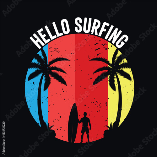 Colorful summer vacation and travel backgrounds.