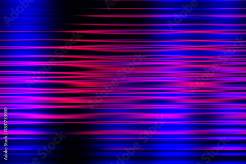 Dynamic glowing neon blue and pink horizontal lines creating an energetic abstract motion blur background effect. illustration