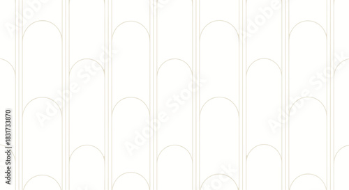 intricate white architectural wall with repeating arched patterns and subtle vertical lines