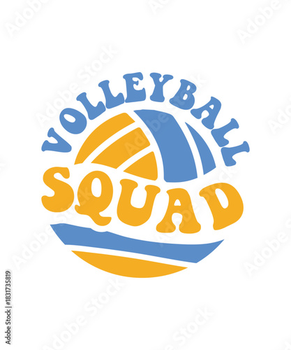 Volleyball squad svg