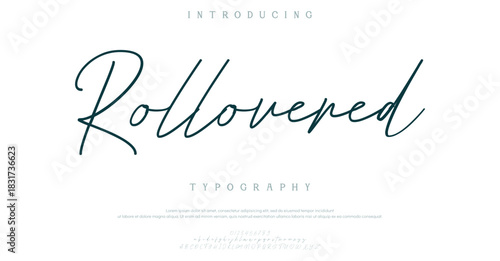 Hand drawn mono line font lowercase and uppercase. Calligraphy decorative ABC alphabet isolated. Hand lettering and custom typography for your designs, logo, poster, card. Vector typeface.