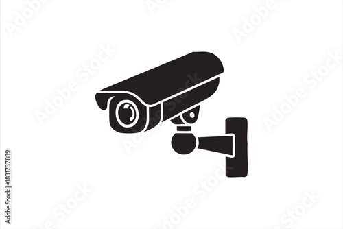 Security Camera Outline for Protection Tech, Monitoring Tools, and Digital UI
