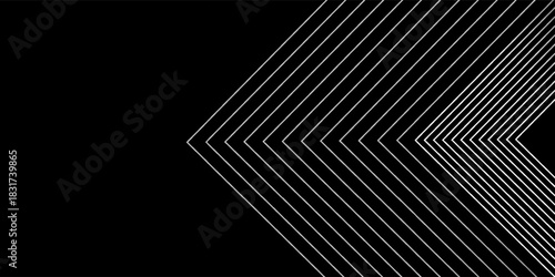 Blue and black vector 3D technology futuristic glow with line shapes banner modern abstract blue line modern