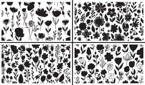 flower pack, floral collection, botanical concept, nature design, creative sketch, ornamental art, elegant vector, garden pattern, blooming elements, floral set