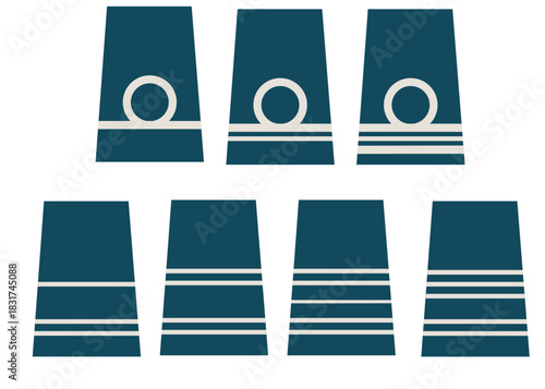 Galon de passant d'épaule de l'armée de l'air belge : sous-officiers supérieurs, d'élite et subalternes