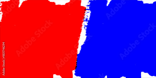 Abstract Color Split: Bold Blue and Red Split Background for Design Projects