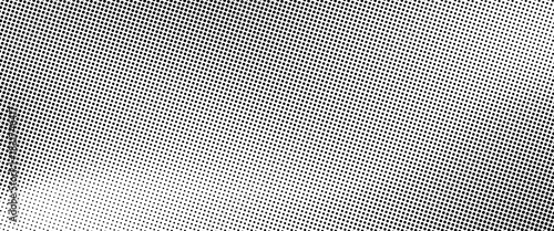 Dot texture half tone pattern. Grain overlay background. Gradient pixel noise effect bg. Comic vector dotted wave banner. Abstract subtle geometry distortion poster. Grungy halftone gradation banner
