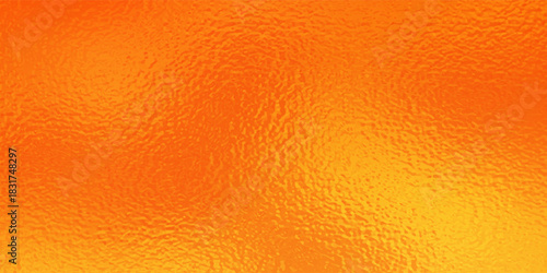 Amber colored hologram foil texture. Bright abstract background. Frosted glass texture.
