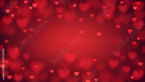 Romantic red hearts background for Valentine's Day anniversaries or love themed designs so lovely