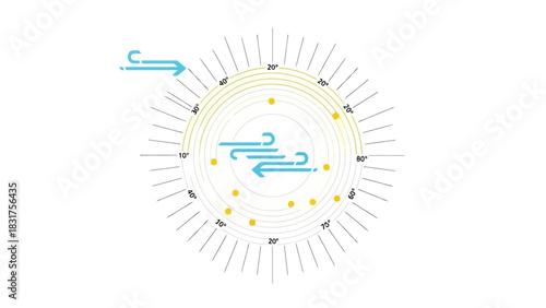 Wind energy concept Sustainable energy illustration for environmental awareness and future