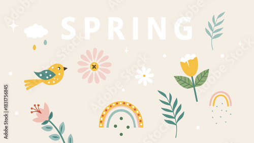 A vibrant and diverse collection of flat design charms featuring a variety of shapes colors and icons perfect for adding a playful touch to digital and print projects