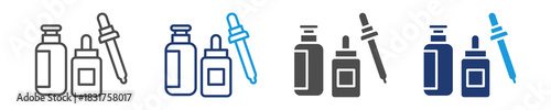 serum icon set multiple style