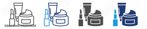 cosmetic icon set multiple style
