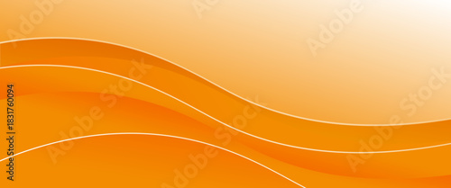 orange line background curve element with white space for text and message design, Modern trendy design in vector EPS 10