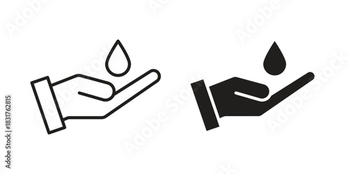 Ablution icon template color editable. for graphic and web design.